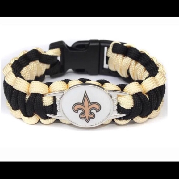 NWT -,New Orleans Saints Paracord Bracelet - Picture 1 of 1